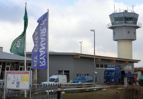 Flugplatz Altenburg-Leipzig in Nobitz. (FOTO: DPA)