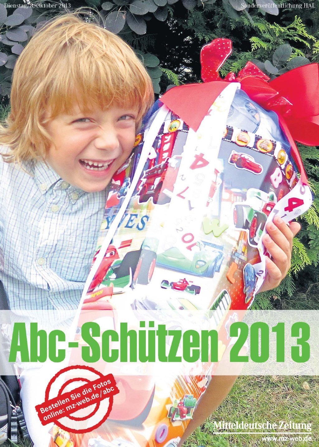 Die MZ-Sonderbeilage "Abc-Schützen 2013". Die Fotos der Schulanfänger können nun online bestellt werden.
