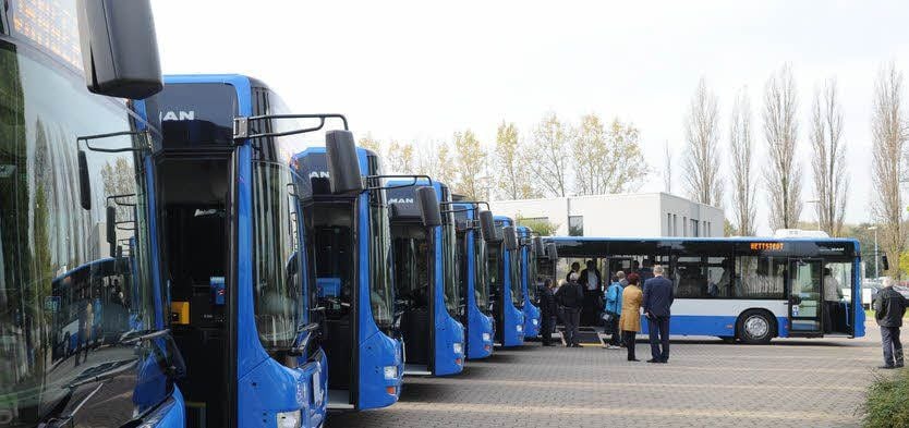 Die Fahrzeuge wurden auf dem Betriebshof Hettstedt in Dienst gestellt.