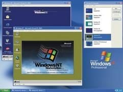 Windows-XP mit älteren Microsoft-Betriebssystemen. (Foto: dpa)
