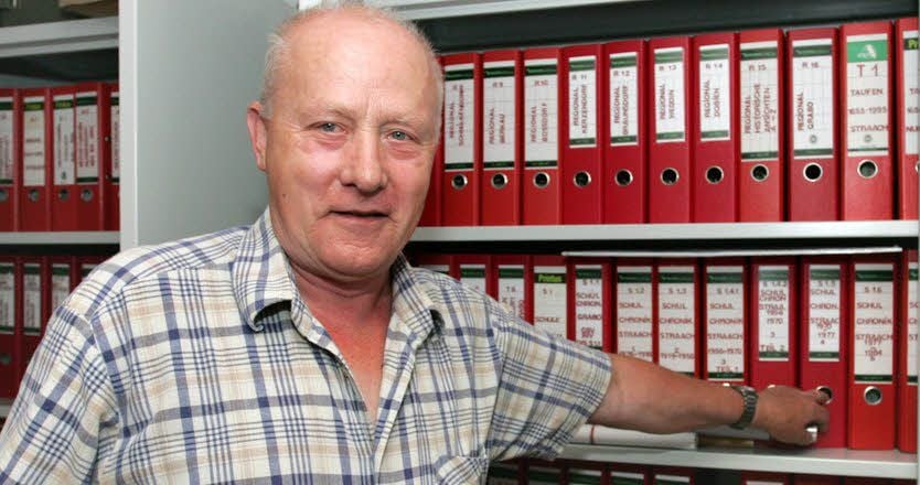 Herbert Kob präsentiert 2007 seine reichen Bestände.
