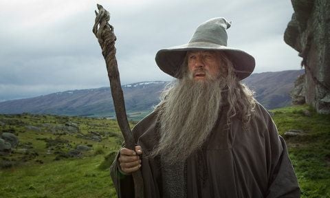Der Schauspieler Ian McKellen als Gandalf im Kinofilm «Der Hobbit: Eine unerwartete Reise». (FOTO: DPA)