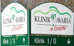 Wegweiser der Klinik Bavaria im sächsischen Kreischa. (Foto: ddp)