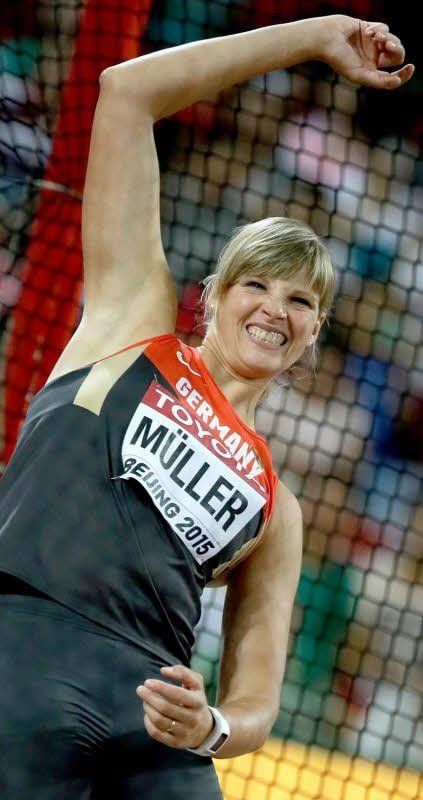 Nadine Müller bei der WM in Peking, wo sie Bronze gewann.