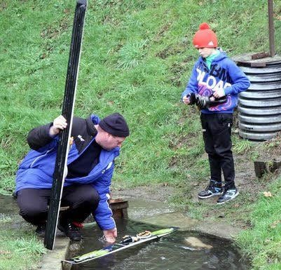 Reinemachen nach dem Springen