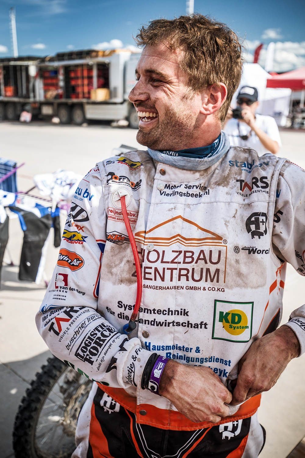 Der Holdenstedter David Wijnhoven ist zufrieden mit seiner ersten richtigen Etappe bei der Rallye Dakar.