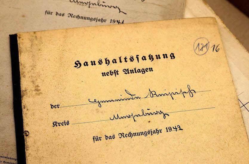 Die Haushaltssatzung der Gemeinde Reipisch für das Jahr 1942.