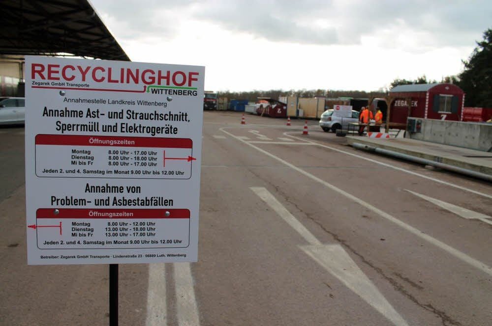 Der neue Recyclinghof für den Landkreis in Reinsdorf