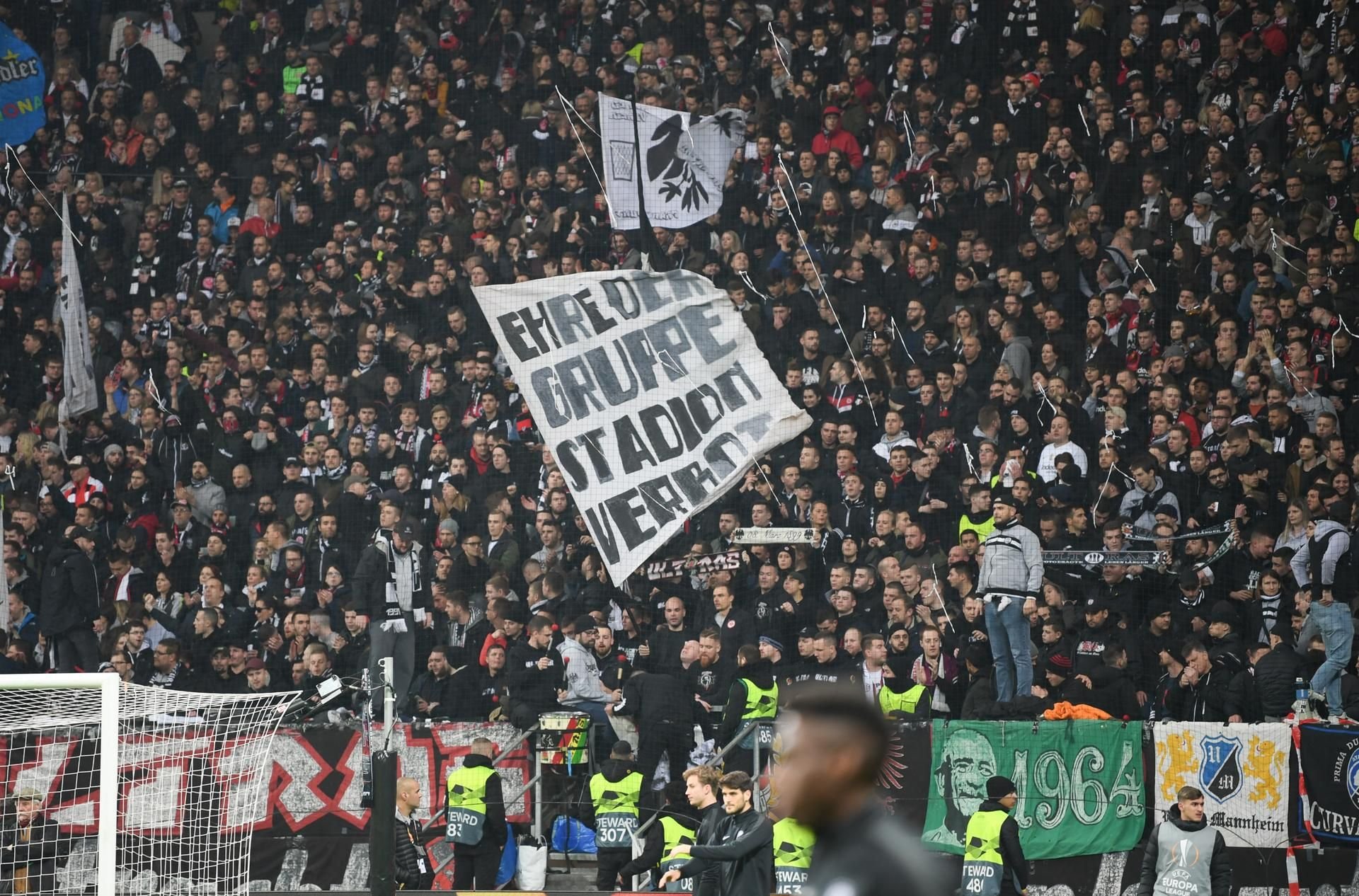 Ultras beim Spiel im Februar 2019