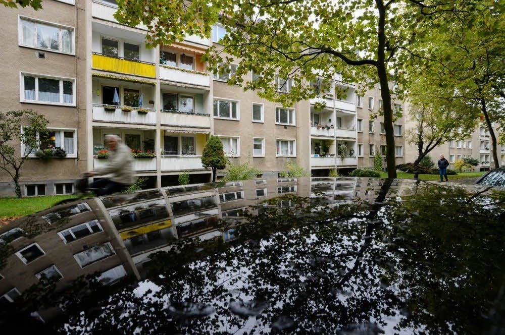 In der Innenstadt von Halle werden immer mehr Plattenbauten durch die HWG saniert.
