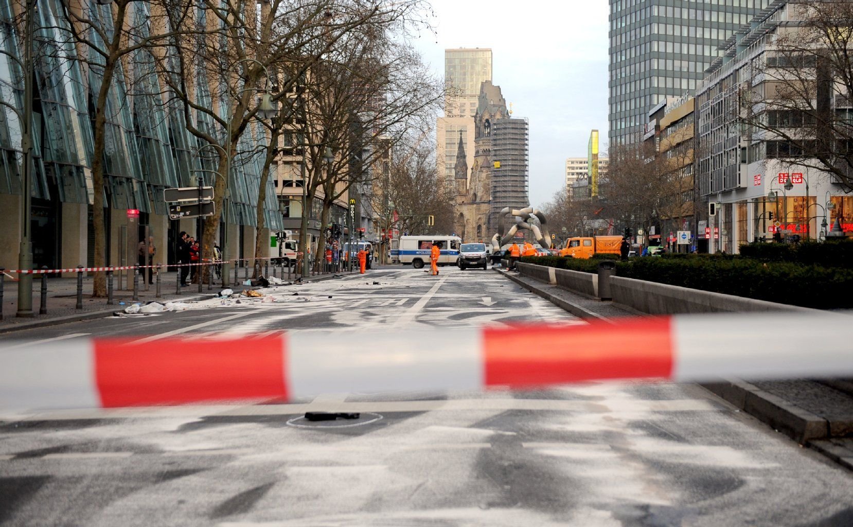 Die Tauentzienstraße musste mehrere Stunden gesperrt werden.
