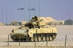 US-Panzer in Kuwait. (Foto: dpa)