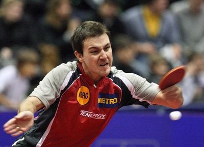 Timo Boll beim Super Cup. (FOTO: DPA)