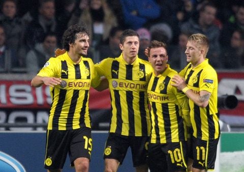 Robert Lewandowski, Mats Hummels, Mario Götze und Marco Reus