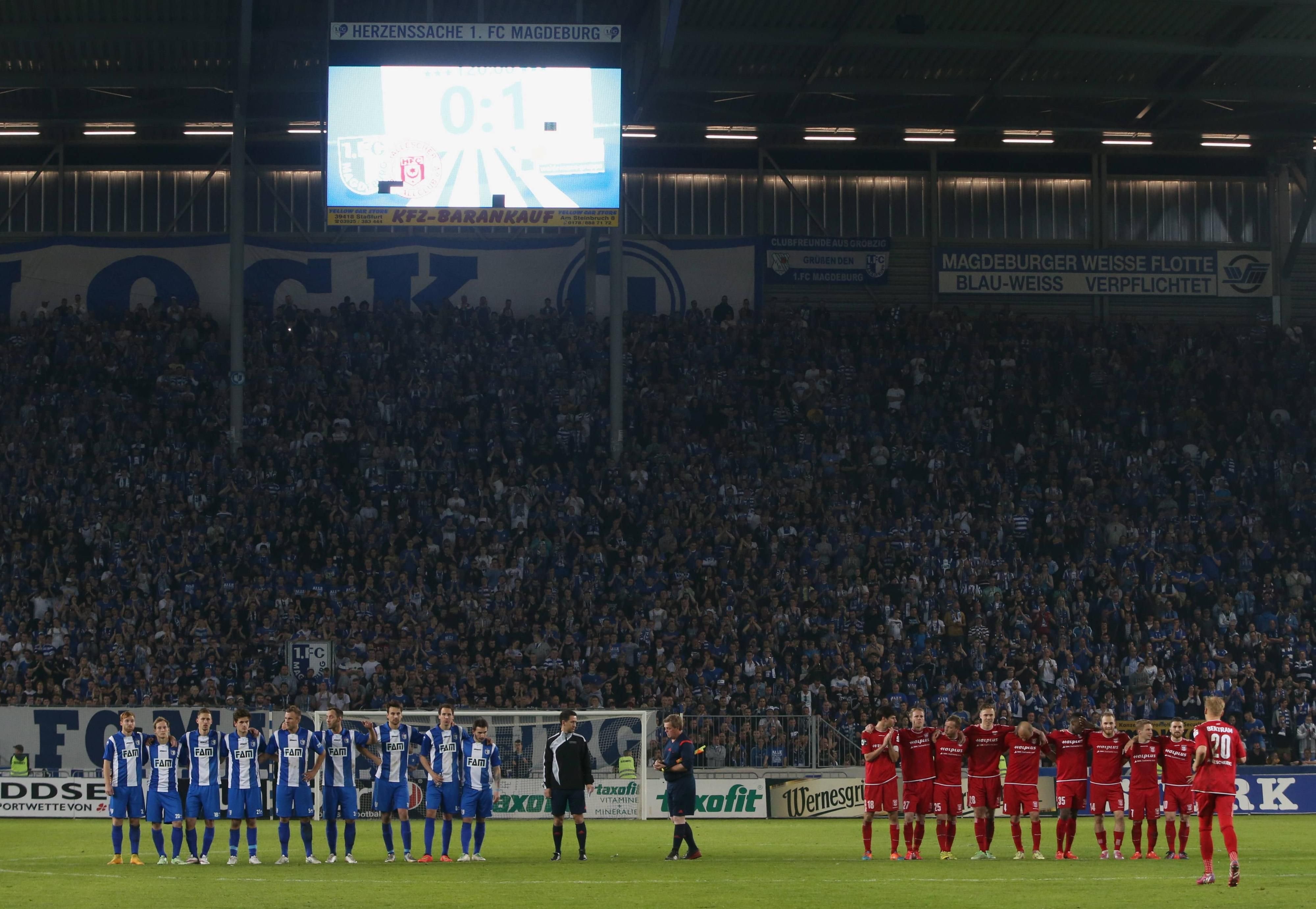 Im letzten Jahr trafen der HFC und der FCM im Landespokal-Halbfinale aufeinander.