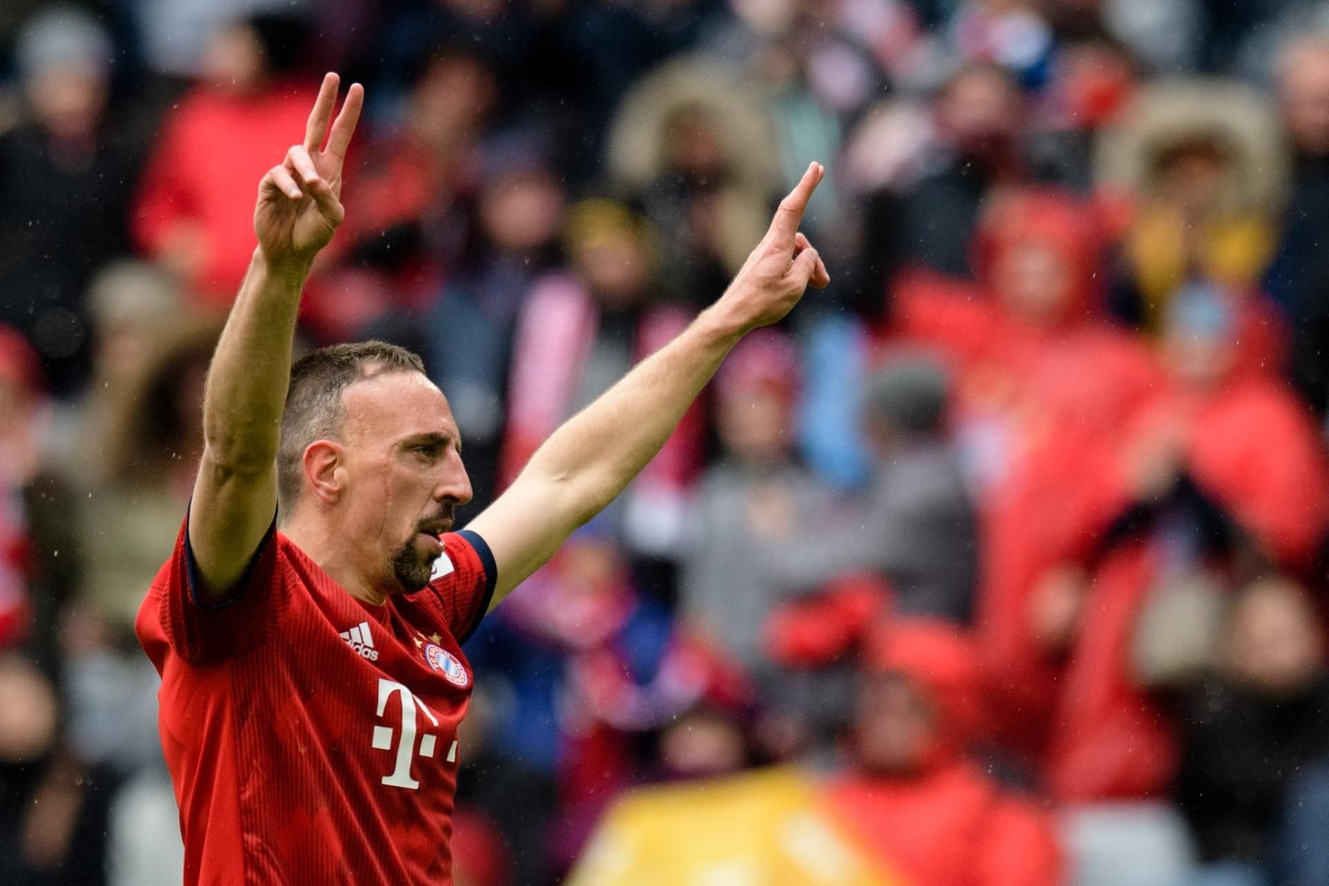 Franck Ribéry erzielte am Samstag gegen Hannover 96 das 3:1.