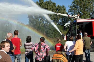 Die Feuerwache der Bundeswehr beim Tag der offenen Tür in Jessen.