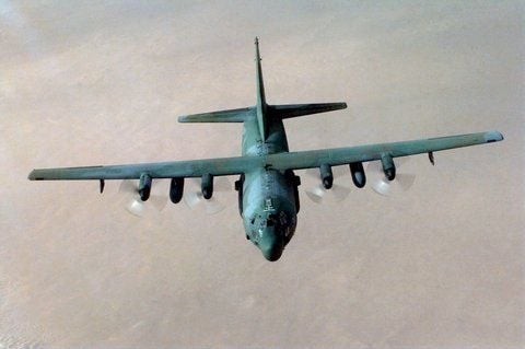 Eine Maschine des Typs Lockheed US-Airforce. (FOTO: DDP/ARCHIV)