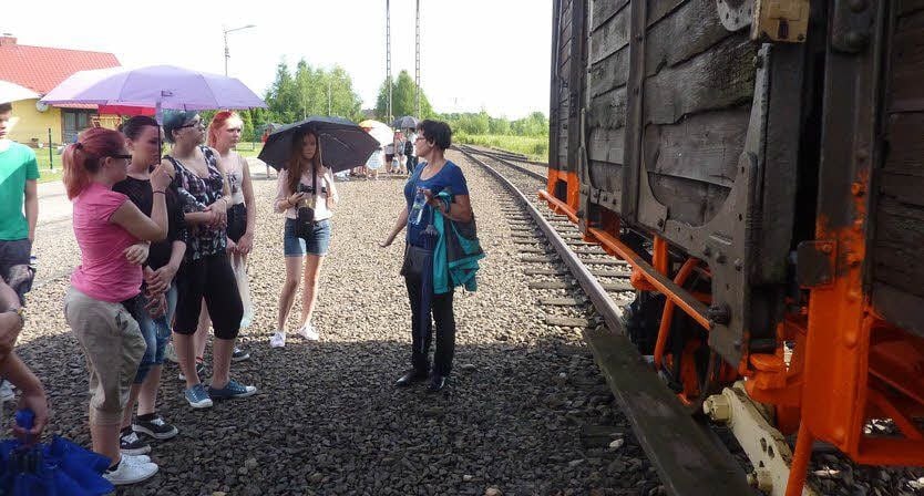 Hier endete der Bahntransport: die „Entladerampe“ in Auschwitz.