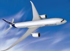 Undatiertes Computerbild zeigt einen Airbus A350 XWB. Der Flugzeugbau- und Rüstungskonzern EADS hat die für diesen Dienstag anvisierte Bekanntgabe seines Airbus-Sanierungsprogramms «Power8» kurzfristig abgesagt. (Foto: dpa)