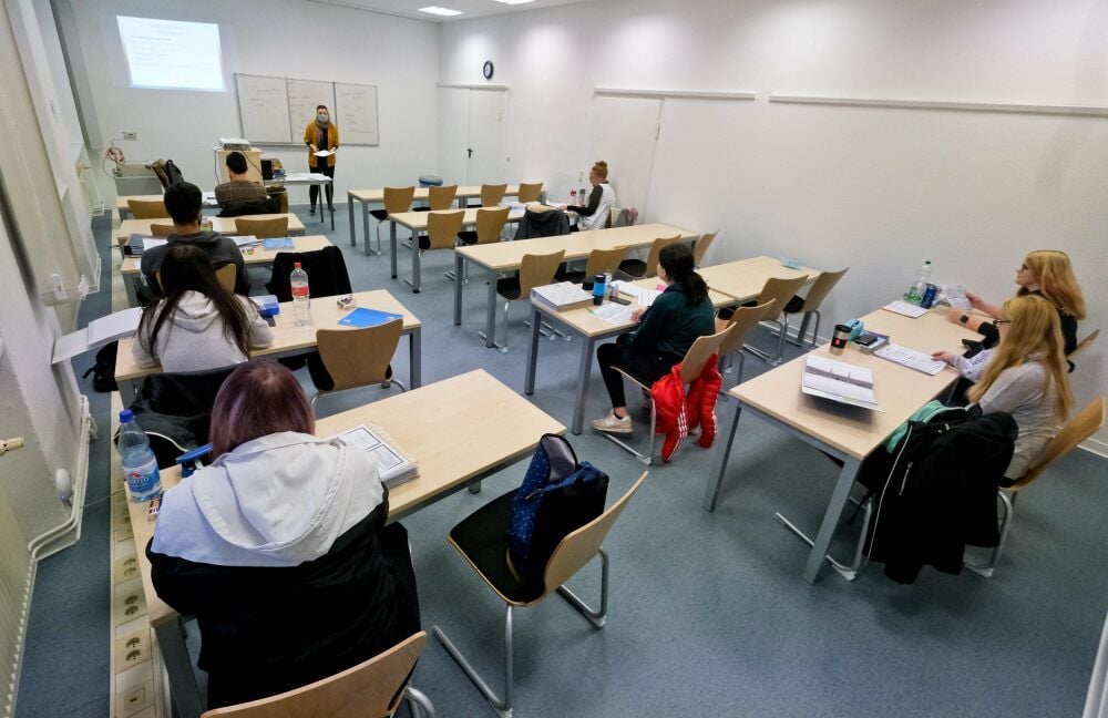 Die Klassenräume bieten viel Platz auch für die Abstandsregeln.