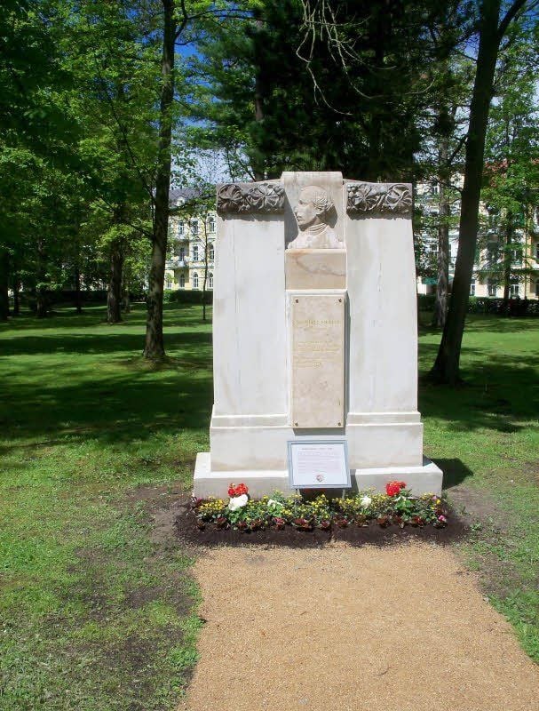 Müller-Denkmal in Franzensbad: Erinnerung an den Sommer 1826