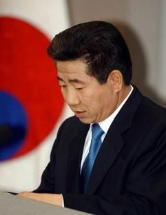 Südkoreas Präsident Roh Moo Hyun in der Hauptstadt Seoul (Foto: dpa)