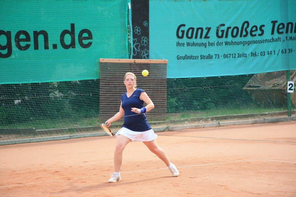 Annegret Fürtig hat mit dem Damen-Team von Blau-Weiß Zeitz den Aufstieg in die Oberliga geschafft.