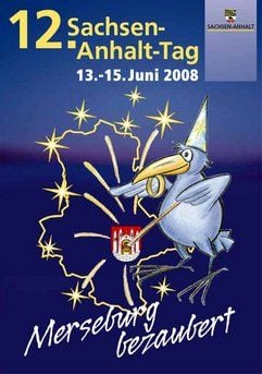 Das Plakat für den zwölften Sachsen-Anhalt-Tag in Merseburg wurde von Horst Naumann gestaltet. (Foto: ddp)