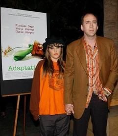 Nicolas Cage und seine Frau Lisa Marie Presley. (Foto:dpa)