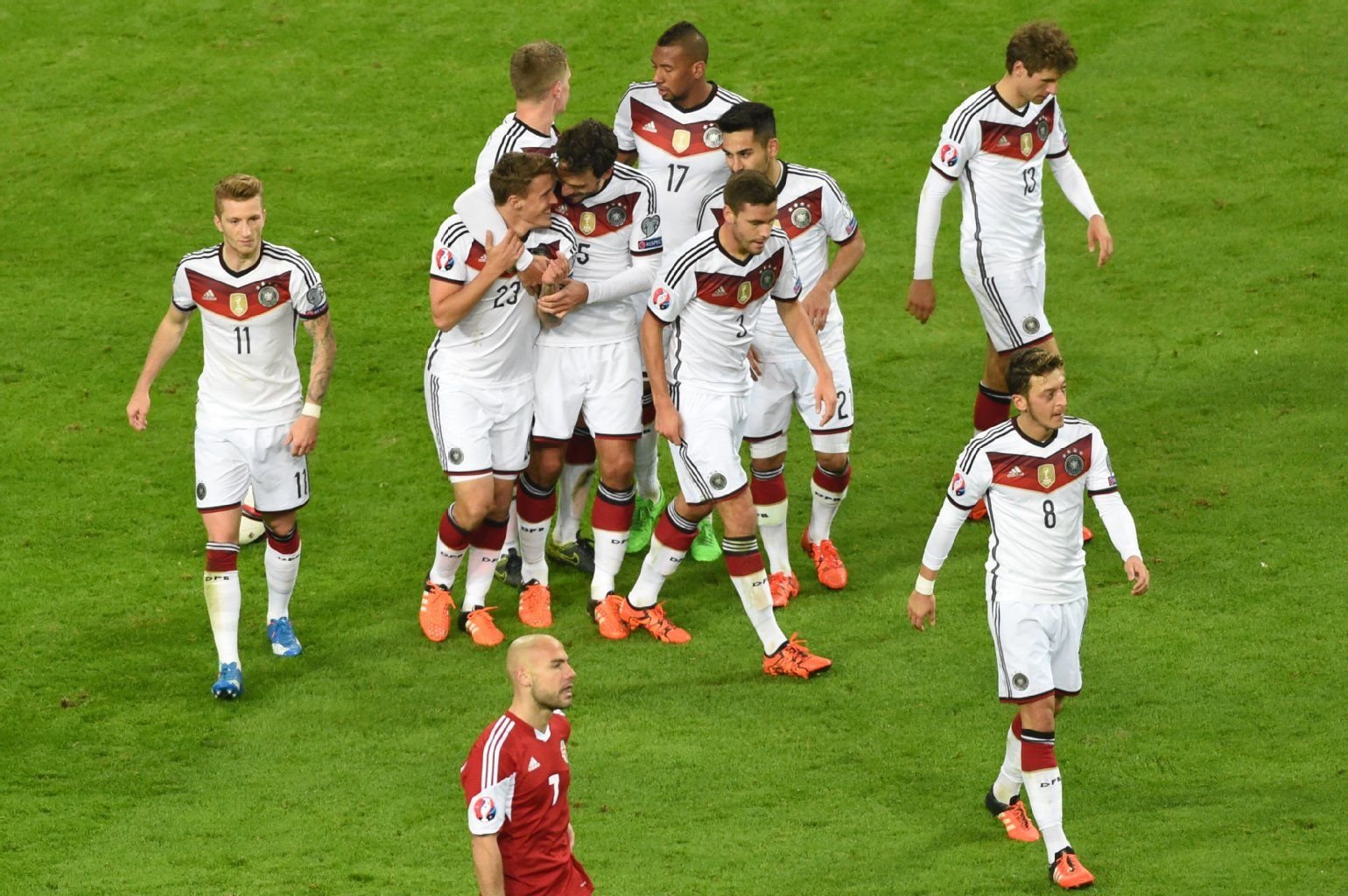 Freude beim DFB-Team: Aber lange nicht alle Spieler wussten zu überzeugen.
