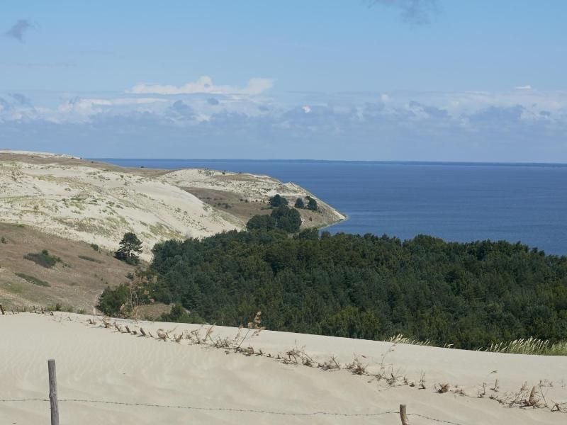 Ausblick auf das Kurische Haff, das dem Schriftsteller Thomas Mann Inspiration und Ruhepol gleichermaßen war. Foto: Alexander Welscher