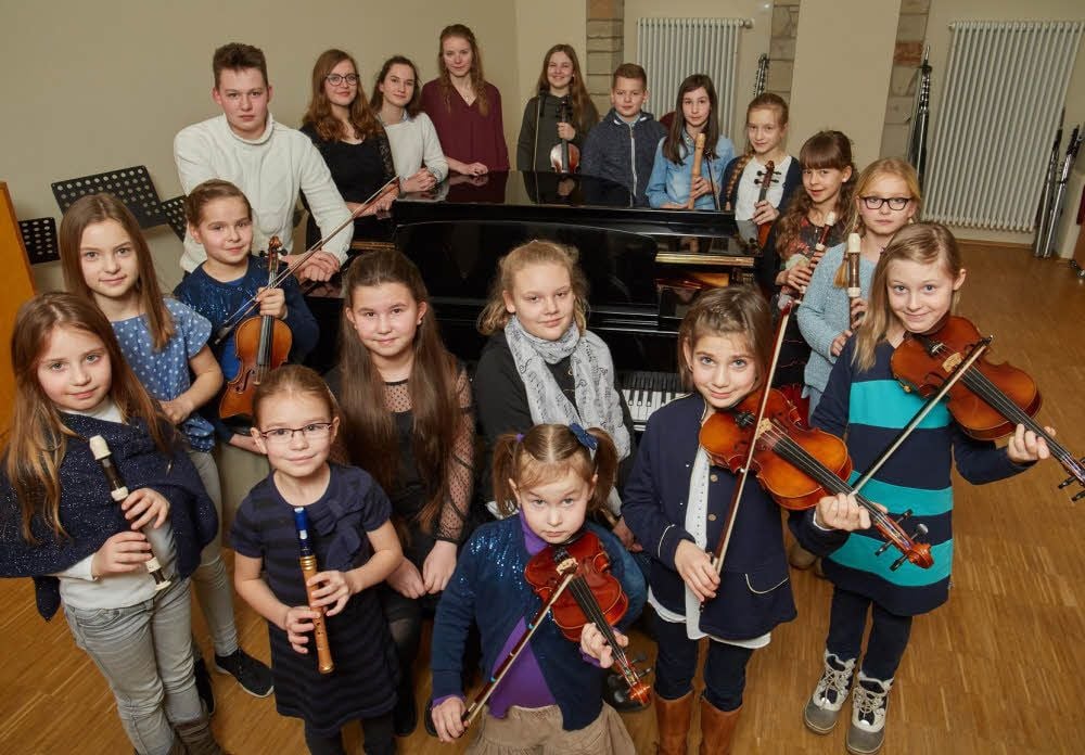 Die erfolgreichen Musikschüler aus Bernburg.