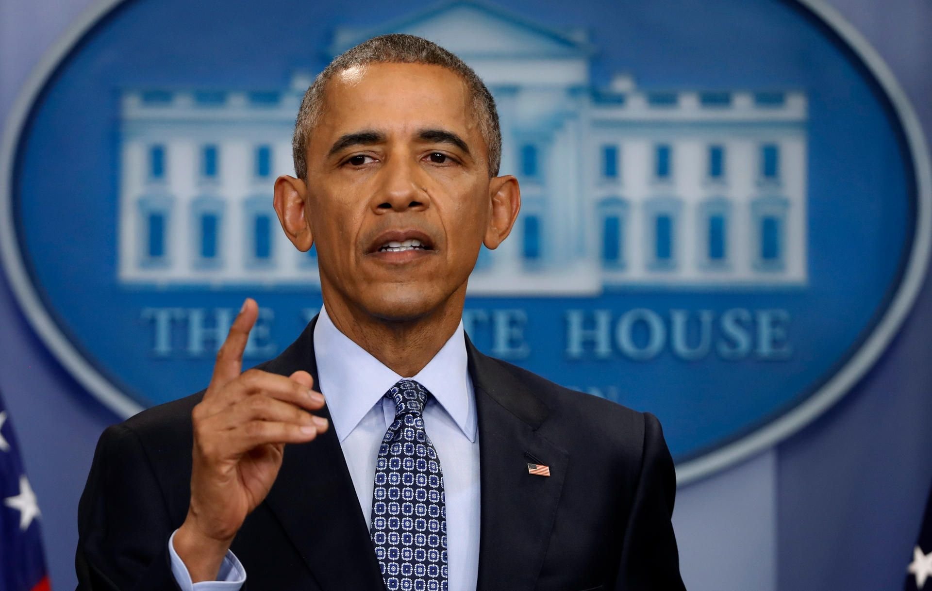 Barack Obama bei seiner letzten Pressekonferenz als US-Präsident im Weißen Haus in Washington.