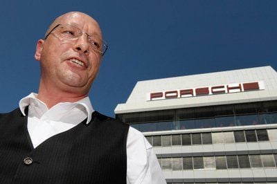 Der Vorsitzende des Gesamtbetriebsrates der Porsche AG Uwe Hück (FOTO: DDP)