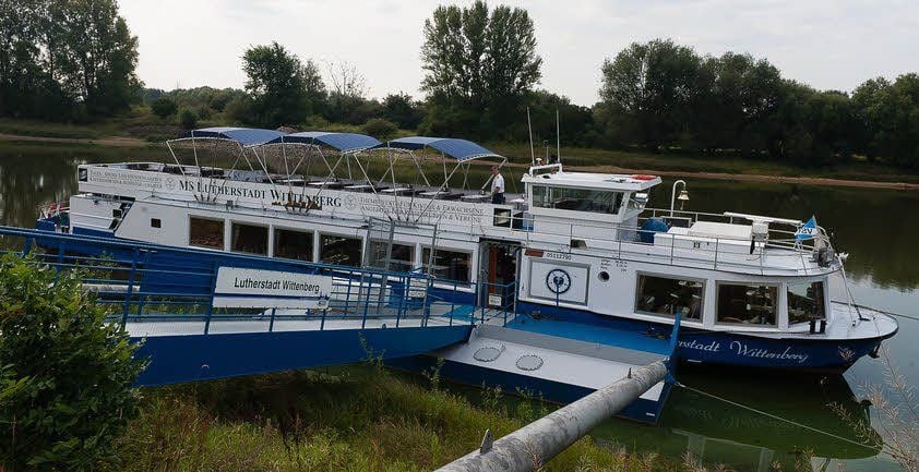 Legt bald wieder ab: die MS „Lutherstadt Wittenberg“