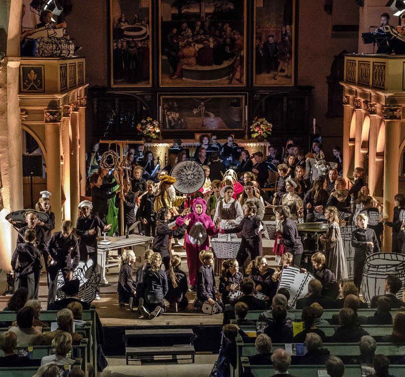 In der Stadtkirche gestalteten Leipziger Kinder und Jugendliche den zweiten Tag des Renaissance-Musikfestivals vor vollen Haus.