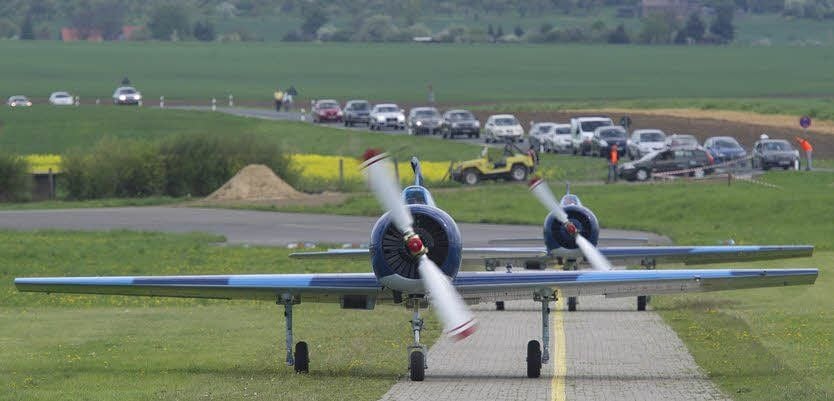 Auf dem Flugplatz in Ballenstedt finden zahlreiche Veranstaltungen statt. Auf dem Areal soll nun ein Fliegerdorf entstehen.