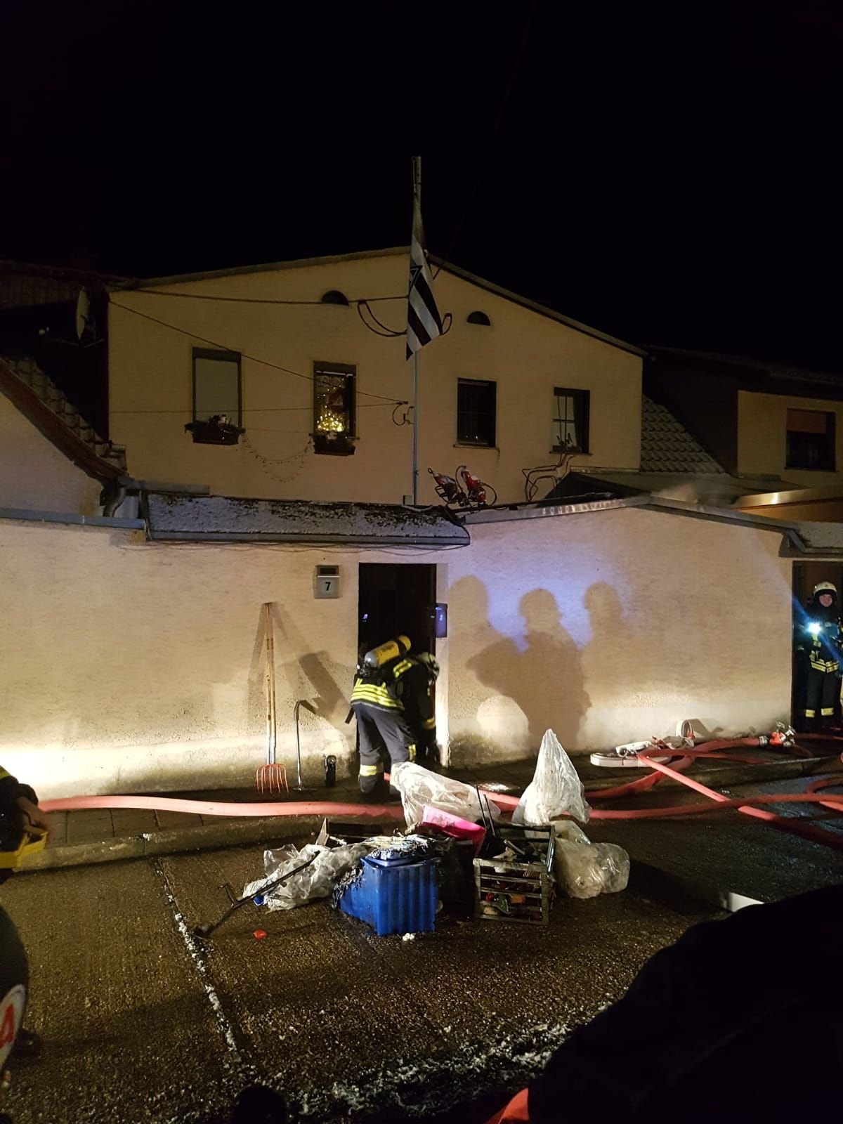 Feuerwehreinsatz in der Kolonie Hedwig