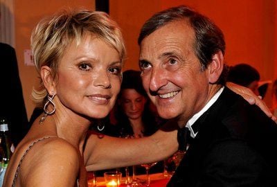 Schauspielerin Uschi Glas und ihr Mann Dieter Hermann, aufgenommen beim 36. Deutschen Filmball im Hotel Bayerischer Hof in München.
