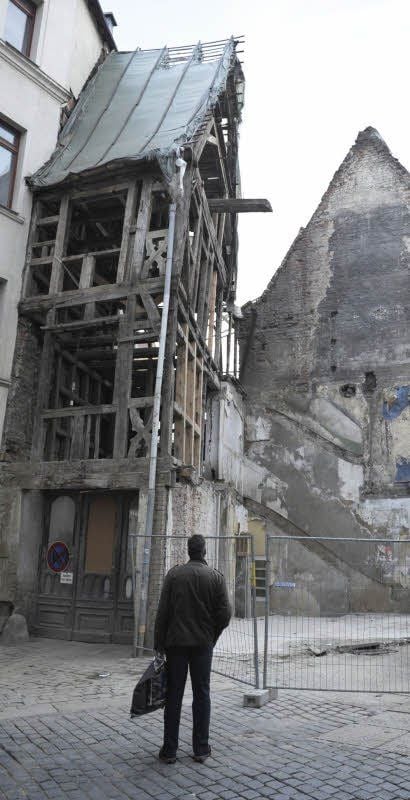 Entkernung und aufwendige Sanierung des Fachwerkhauses im vergangenen Jahr