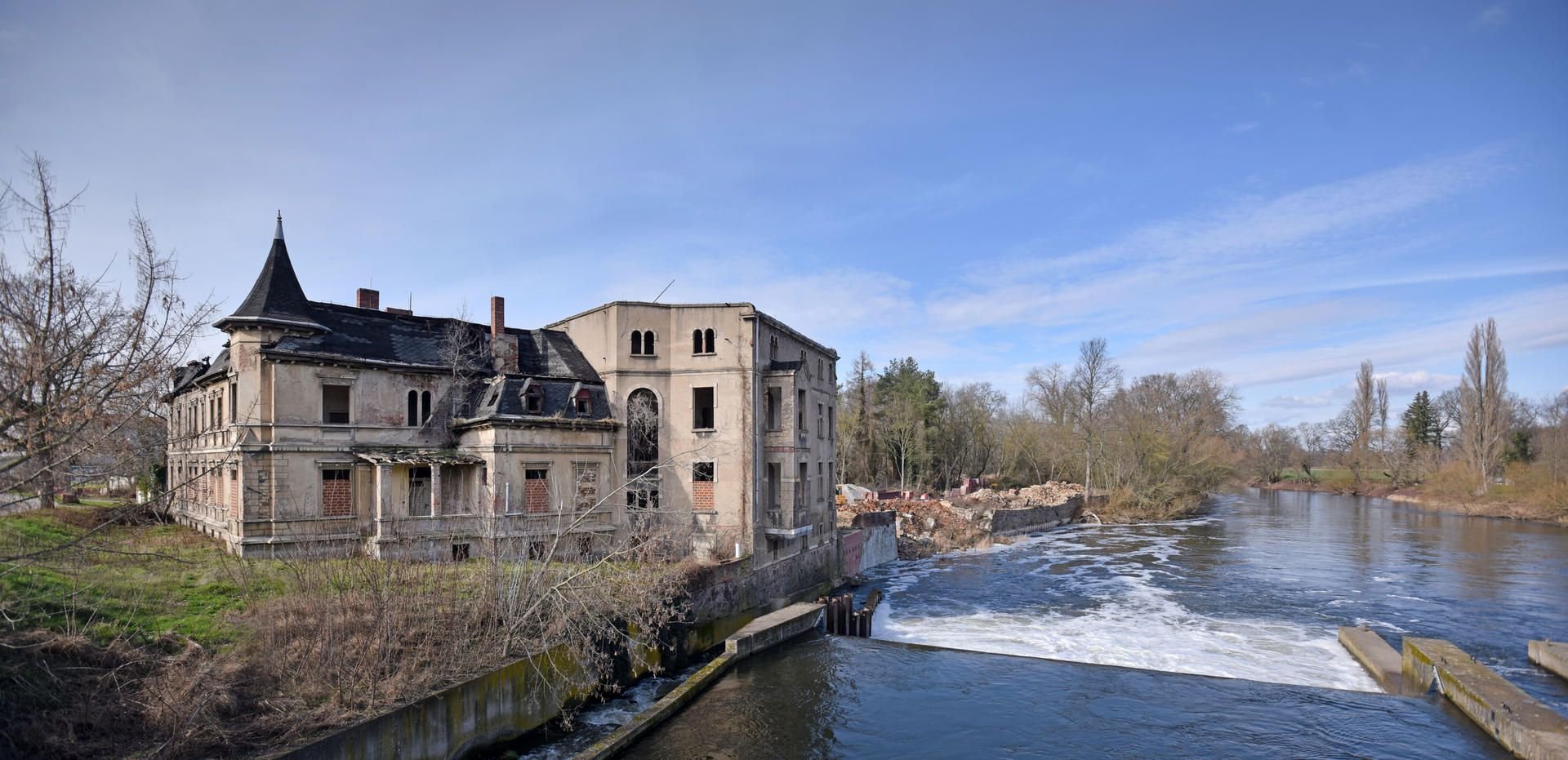 Ehemalige Biermann'sche Villa am Muldewehr Jeßnitz