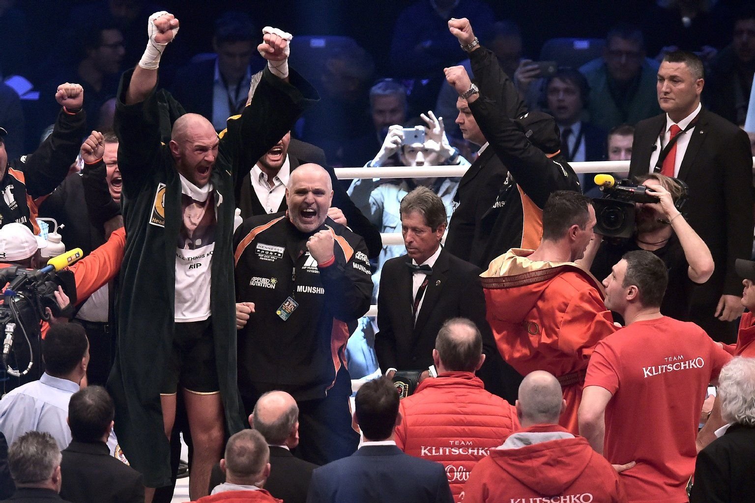 Jubel ohne Halten: Tyson Fury nach seinem Sieg gegen Wladimir Klitschko.
