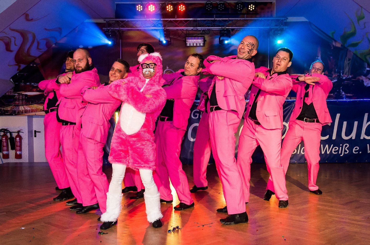 Das Männerballett in Günthersdorf sorgte für Stimmung.