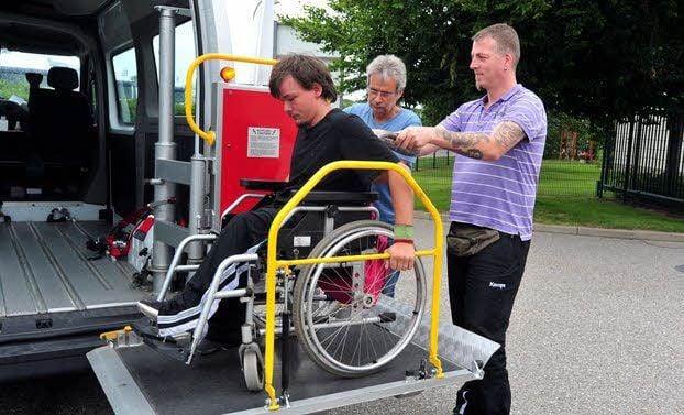 Für die Integra wird in Weißenfels vom DRK-Kreisverband der Behindertenfahrdienst geleistet.