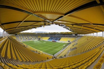 Blick in das neue Tivoli Stadion in Aachen . (FOTO: DPA)