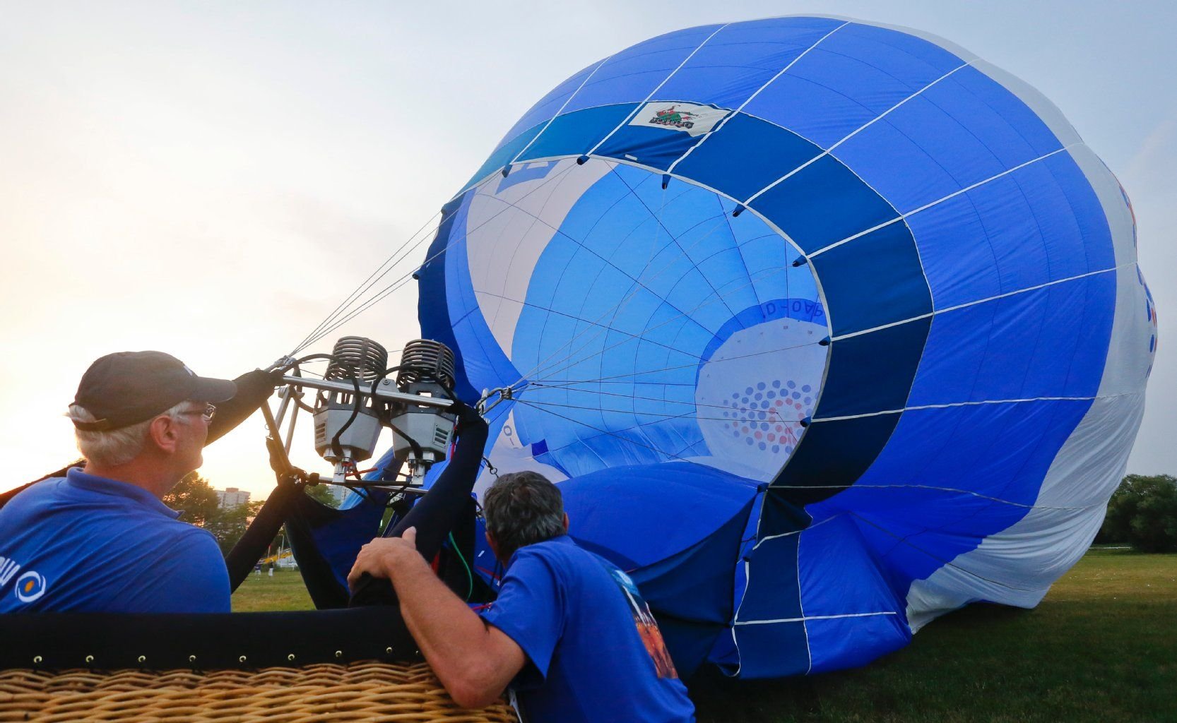 Ballon Fiesta auf der Pferderennbahn