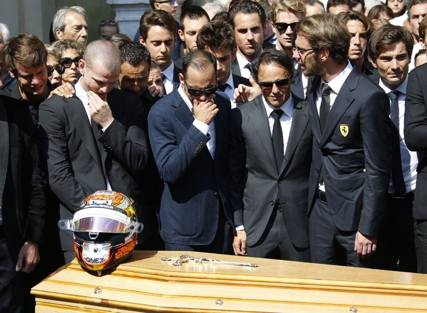 Die Formel 1 nimmt Abschied von Jules Bianchi in Nizza.
