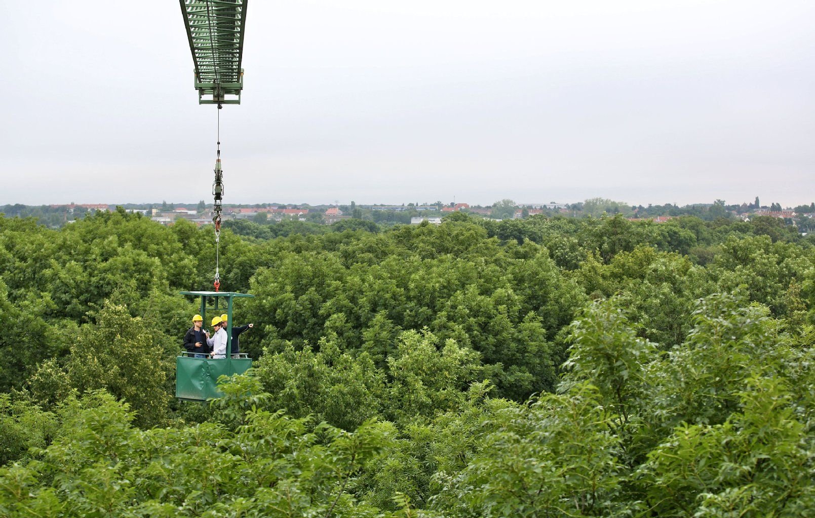Der Auwaldkran in Leipzig.