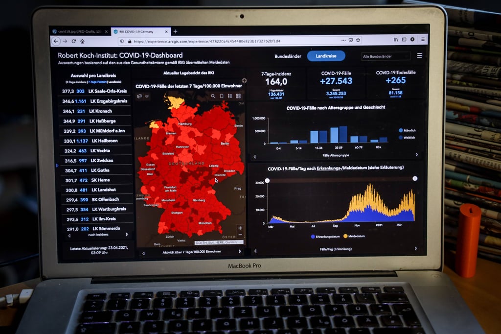 Covid-19-Dashboard des Robert Koch-Institut 23.04.2021: Robert Koch-Institut: 7-Tage-Inzidenz